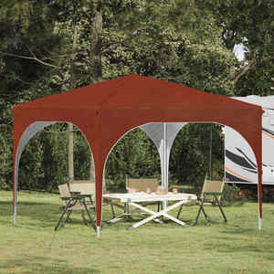 vidaXL Cort de Petrecere Pop-up 290 x 290 x 245 cm Terracota imagine