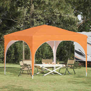 vidaXL Cort de Petrecere Pop-up 290 x 290 x 245 cm Portocaliu imagine