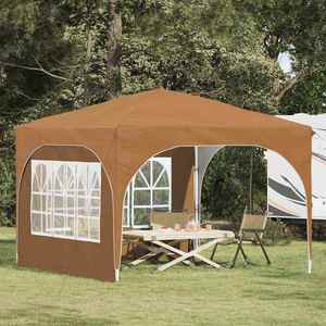 vidaXL Cort de Petrecere Pop-up 290 x 290 x 245 cm Bej imagine