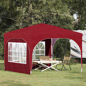 vidaXL Cort de Petrecere Pop-up 290 x 290 x 245 cm Burgundy imagine