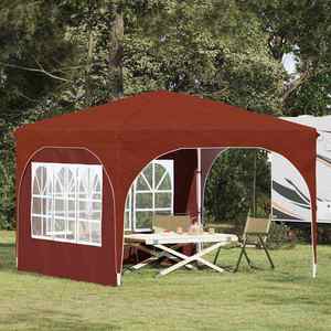 vidaXL Cort de Petrecere Pop-up 290 x 290 x 245 cm Terracota imagine