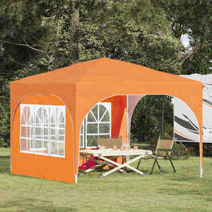 vidaXL Cort de Petrecere Pop-up 290 x 290 x 245 cm Portocaliu imagine