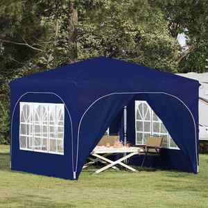 vidaXL Cort de Petrecere Pop-up 290 x 290 x 245 cm albastru imagine