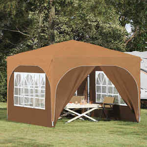 vidaXL Cort de Petrecere Pop-up 290 x 290 x 245 cm Bej imagine