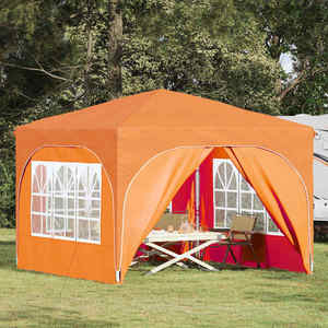vidaXL Cort de Petrecere Pop-up 290 x 290 x 245 cm Portocaliu imagine