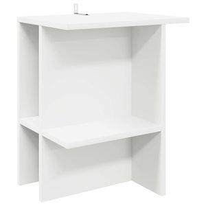 vidaXL Masă de cafea Alb 40 x 30 x 49 cm Lemn prelucrat imagine