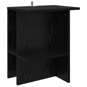 vidaXL Masă de cafea Stejar Negru 40 x 30 x 49 cm Lemn prelucrat imagine