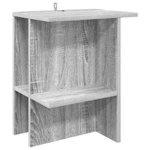 vidaXL Masă de cafea Sonoma gri 40 x 30 x 49 cm Lemn prelucrat imagine
