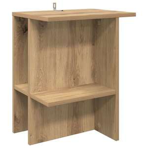 vidaXL Masă de cafea Stejar Artizanal 40 x 30 x 49 cm Lemn prelucrat imagine