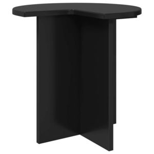 vidaXL Masă laterală Stejar Negru Ø 39 x 38 cm Lemn prelucrat imagine