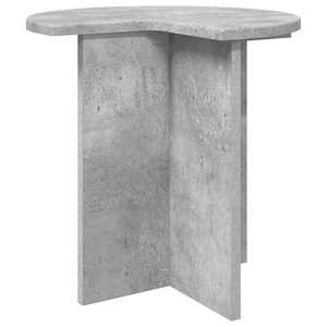 vidaXL Masă laterală Gri Beton Ø 39 x 38 cm Lemn prelucrat imagine