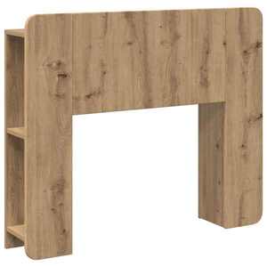 vidaXL Tablă de pat cu sertar Stejar Artizanal 119, 5 x 18, 5 x 80 cm imagine