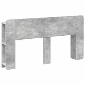 vidaXL Tablă de pat cu sertar cu depozitare Gri Beton Lemn prelucrat imagine