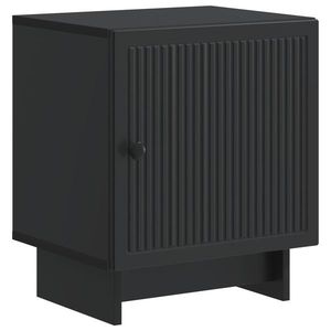 vidaXL Dulap de noapte Negru 43 x 34, 5 x 50 cm Lemn prelucrat imagine