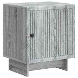 vidaXL Dulap de noapte Sonoma gri 43 x 34, 5 x 50 cm Lemn prelucrat imagine