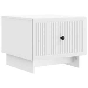 vidaXL Masă de cafea cu sertar Alb 49 x 50 x 40 cm Lemn prelucrat imagine