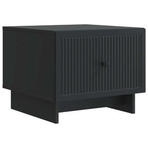 vidaXL Masă de cafea cu sertar Negru 49 x 50 x 40 cm Lemn prelucrat imagine
