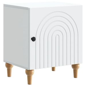 vidaXL Dulap de noapte Alb 43 x 34, 5 x 50 cm Lemn prelucrat imagine