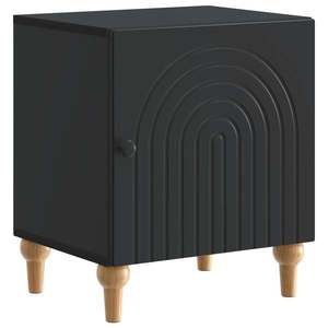 vidaXL Dulap de noapte Negru 43 x 34, 5 x 50 cm Lemn prelucrat imagine