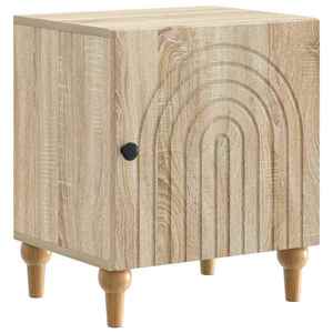 vidaXL Dulap de noapte Stejar Sonoma 43 x 34, 5 x 50 cm Lemn prelucrat imagine