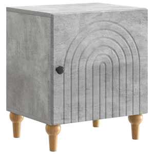vidaXL Dulap de noapte Gri Beton 43 x 34, 5 x 50 cm Lemn prelucrat imagine
