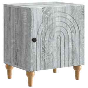 vidaXL Dulap de noapte Sonoma gri 43 x 34, 5 x 50 cm Lemn prelucrat imagine