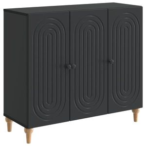 vidaXL Bufet Negru 89 x 34, 5 x 80 cm Lemn prelucrat imagine