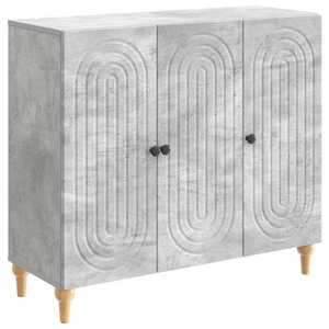 vidaXL Bufet Gri Beton 89 x 34, 5 x 80 cm Lemn prelucrat imagine