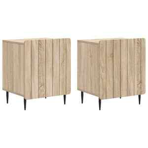 vidaXL Dulap de noapte 2 pcs Stejar Sonoma 43 x 34, 5 x 52 cm imagine