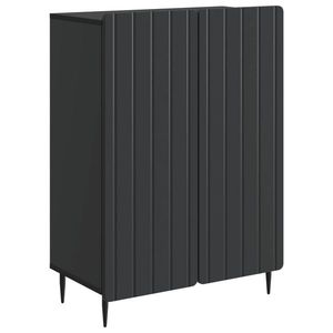 vidaXL Bufet Negru 66 x 34, 5 x 92 cm Lemn prelucrat imagine