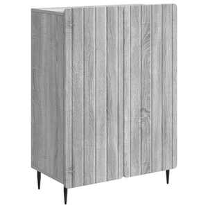vidaXL Bufet Sonoma gri 66 x 34, 5 x 92 cm Lemn prelucrat imagine