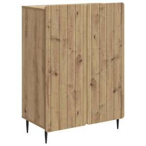 vidaXL Bufet Stejar Artizanal 66 x 34, 5 x 92 cm Lemn prelucrat imagine