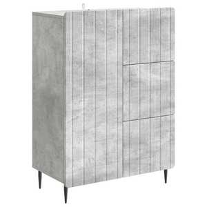 vidaXL Bufet cu sertar Gri Beton 66 x 34, 5 x 91, 5 cm Lemn prelucrat imagine