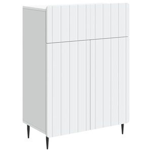 vidaXL Bufet cu sertar Alb 66 x 34, 5 x 92 cm Lemn prelucrat imagine