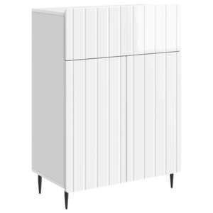 vidaXL Bufet Alb foarte lucios 66 x 34, 5 x 92 cm Lemn prelucrat imagine