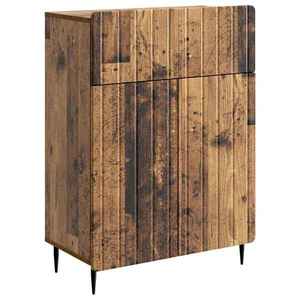 vidaXL Bufet cu sertar Lemn vechi 66 x 34, 5 x 92 cm Lemn prelucrat imagine