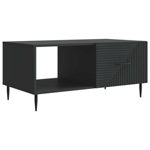 vidaXL Masă de cafea Negru 90 x 50 x 40 cm Lemn prelucrat imagine