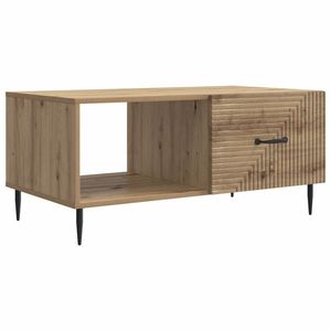 vidaXL Masă de cafea Stejar Artizanal 90 x 50 x 40 cm Lemn prelucrat imagine