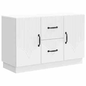 vidaXL Bufet cu sertar Alb 89 x 34, 5 x 57 cm Lemn prelucrat imagine