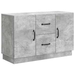 vidaXL Bufet cu sertar Gri Beton 89 x 34, 5 x 57 cm Lemn prelucrat imagine