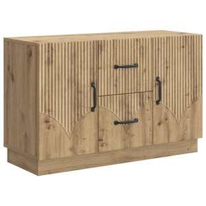 vidaXL Bufet Stejar Artizanal 89 x 34, 5 x 57 cm Lemn prelucrat imagine