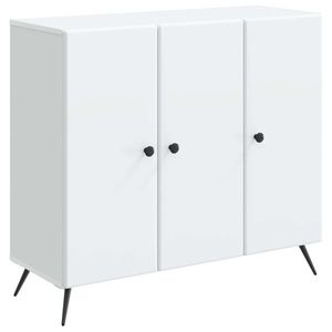 vidaXL Bufet Alb 89 x 34, 5 x 80 cm Lemn prelucrat imagine
