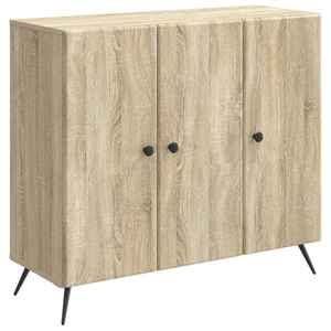 vidaXL Bufet Stejar Sonoma 89 x 34, 5 x 80 cm Lemn prelucrat imagine