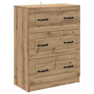 vidaXL Dulap cu sertare Stejar Artizanal 66 x 34, 5 x 87 cm imagine