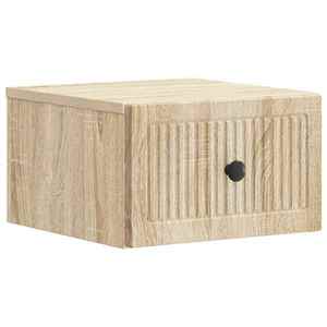vidaXL Dulap de noapte suspendat Stejar Sonoma 33 x 34, 5 x 20 cm imagine