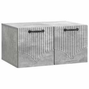 vidaXL Oglindă TV montată pe perete Gri Beton 59, 5 x 41 x 30 cm imagine