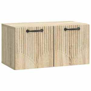 vidaXL Oglindă TV montată pe perete Stejar Sonoma 59, 5 x 31 x 30 cm imagine