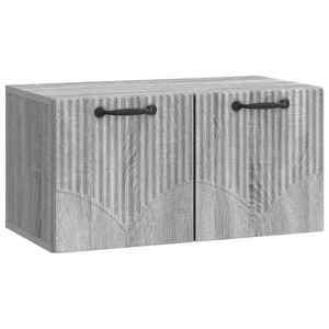 vidaXL Oglindă TV montată pe perete Sonoma gri 59, 5 x 31 x 30 cm imagine