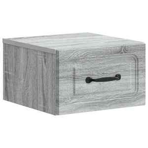 vidaXL Dulap de noapte suspendat Sonoma gri 34, 5 x 33 x 20 cm imagine