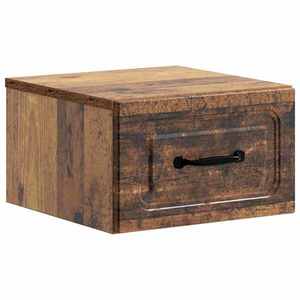 vidaXL Dulap de noapte suspendat Lemn vechi 34, 5 x 33 x 20 cm imagine
